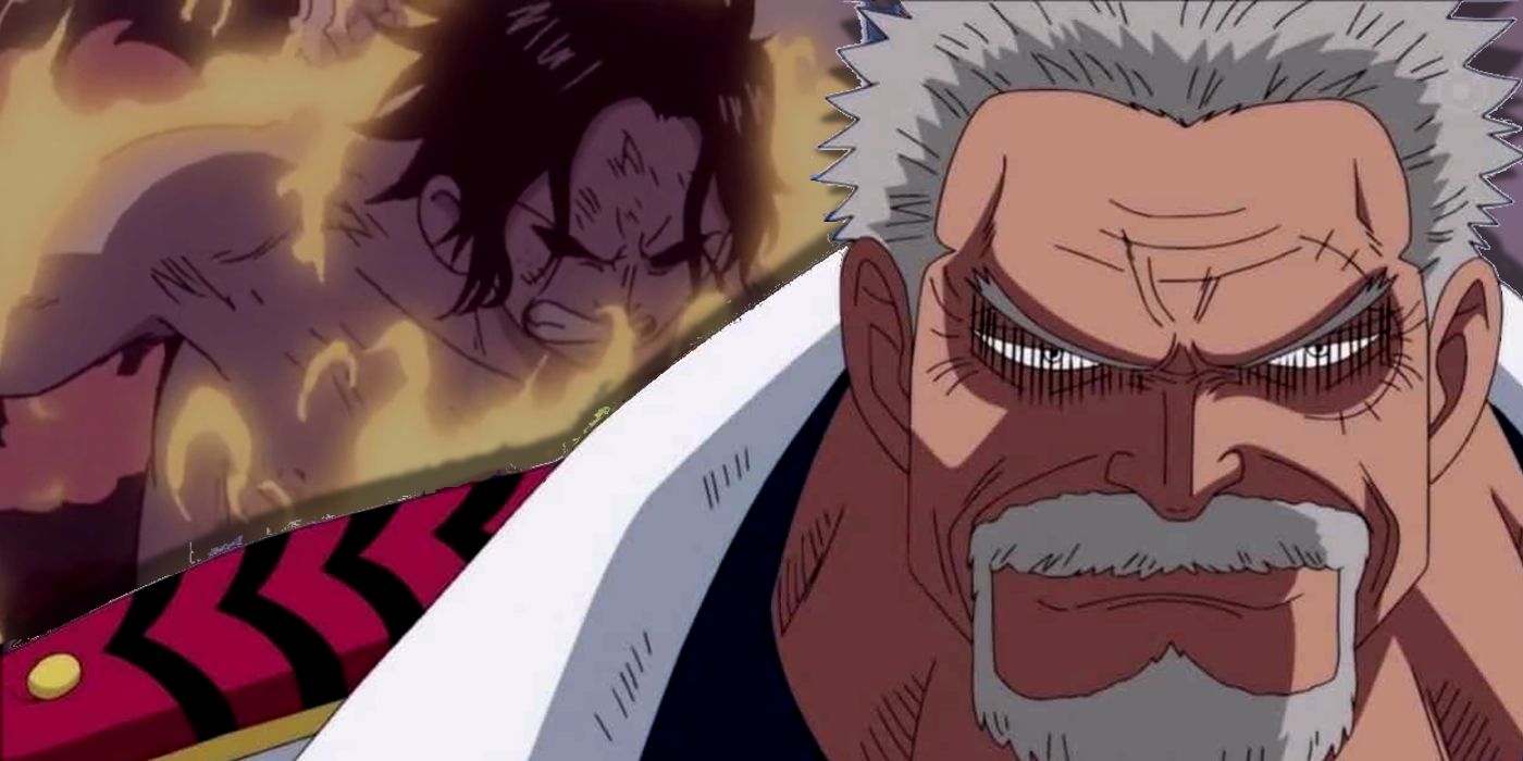 Garp and Ace's death in the One Piece anime.