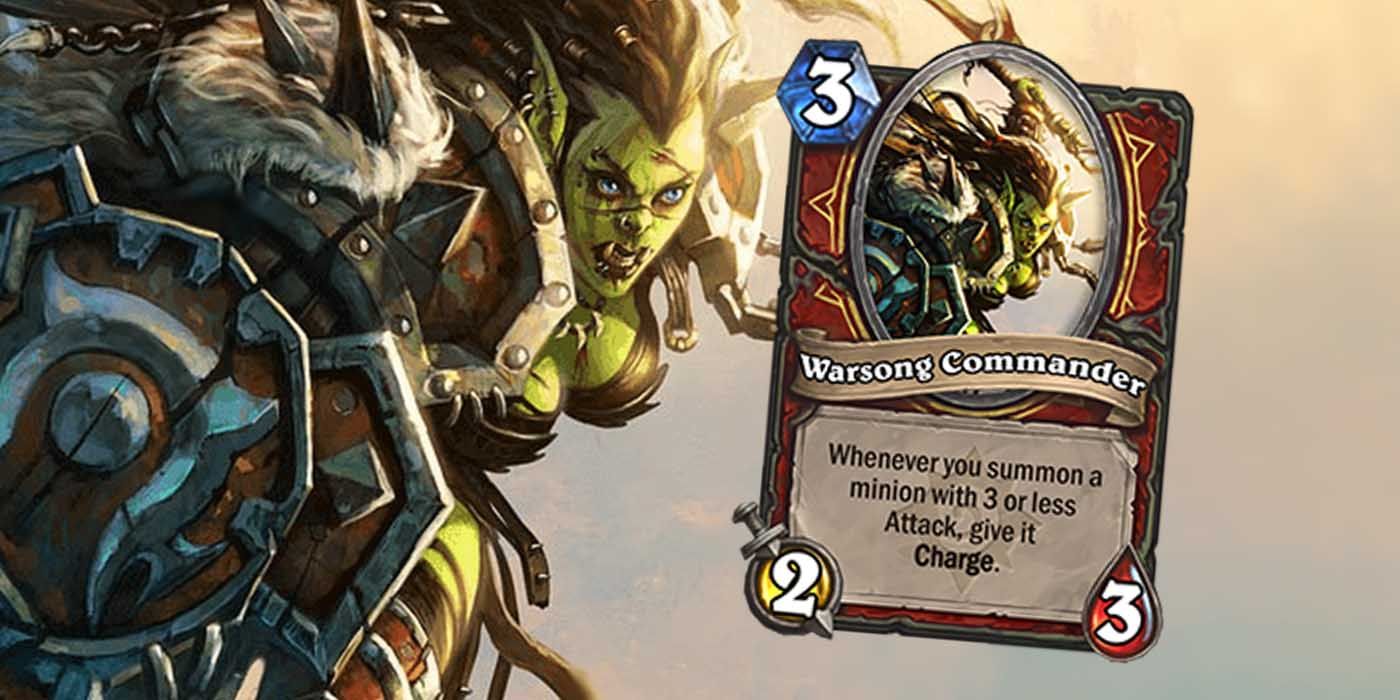Warsong Commander Hearthstone card and official artwork