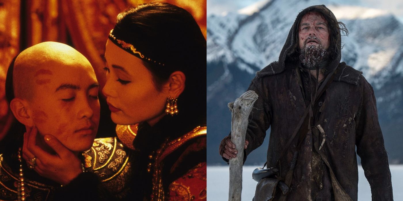 Pi-Yu is kissed in the Last Emperor and High stands in the snow in The Revenant