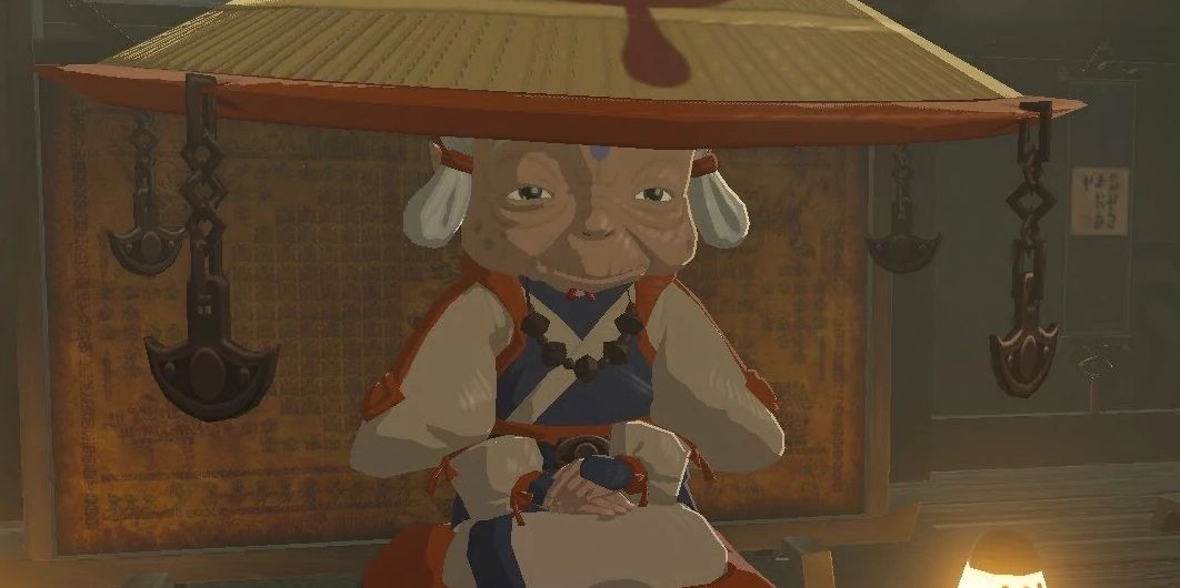 Uma captura de tela de Impa de Breath of the Wild