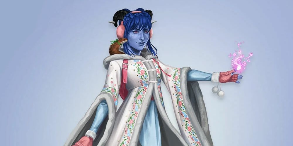 Jester Lavorre lançando magia na segunda temporada de Critical Role.