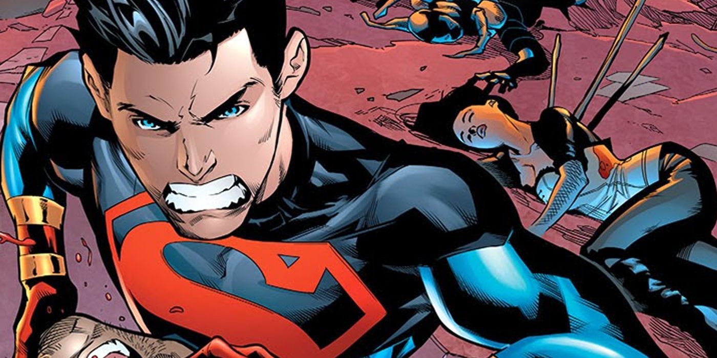 Jon Lane Kent as Superboy murdering metahumans in the future