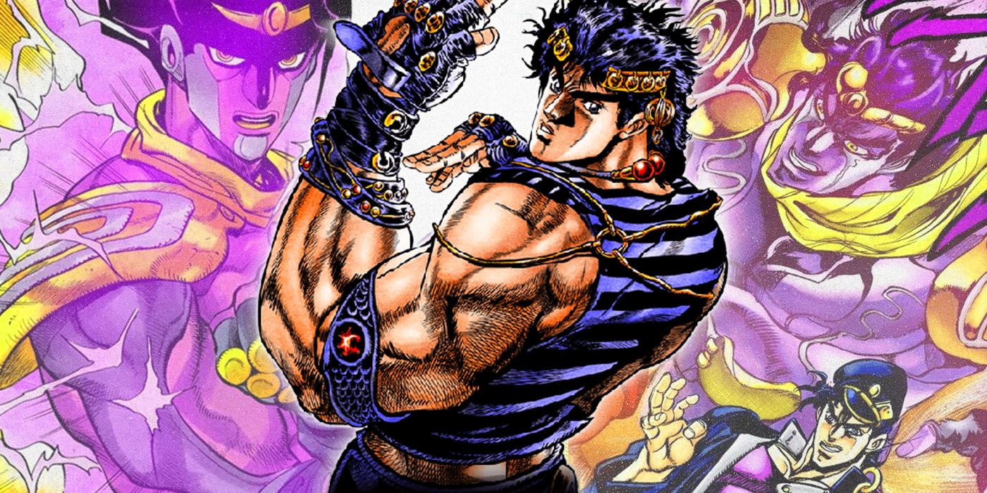 Shin - Jotaro Kujo and his stand Star Platinum from Jojo's