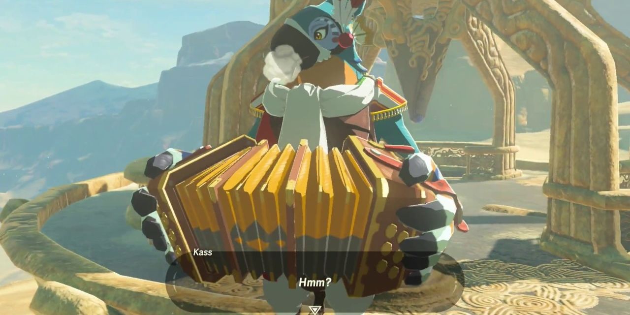 kass tocando sanfona de Breath of the Wild
