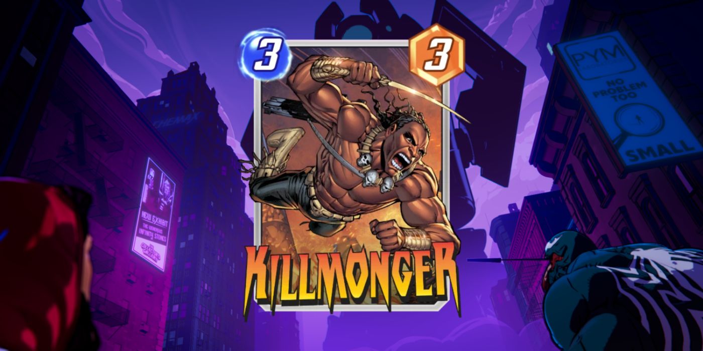 carta do killmonger no Marvel Snap contra a arte promocional