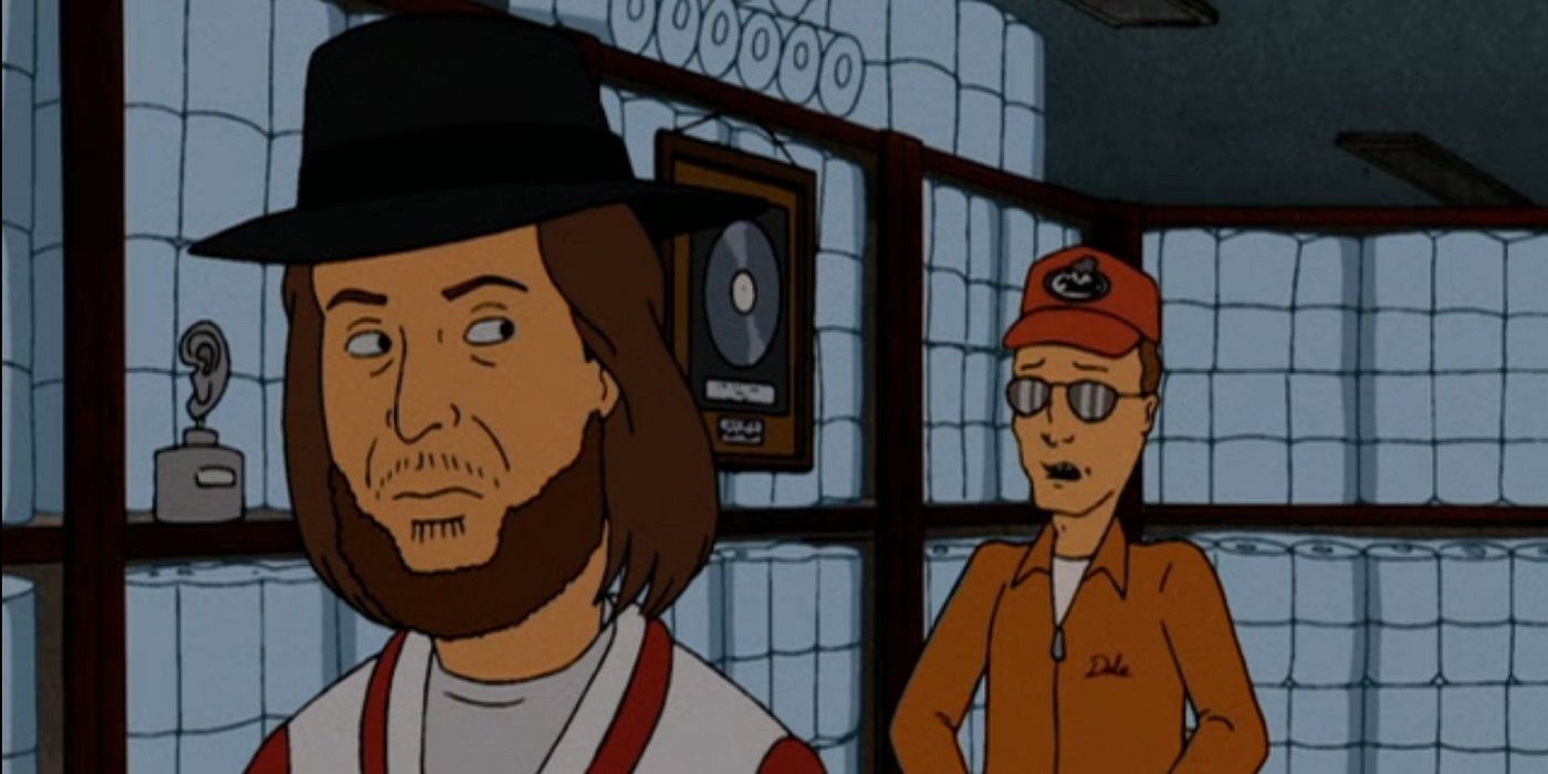 Chuck Mangione fica na frente de Dale Gribble em King of the Hill 