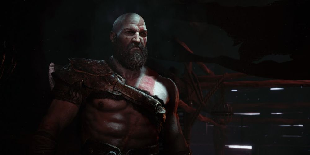 Revelação de Kratos de God Of War na E3 2016.