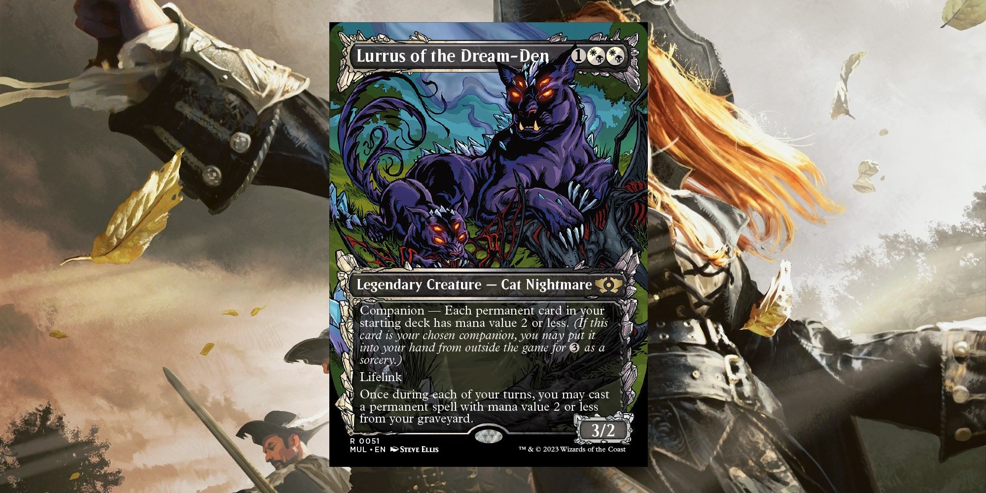 Cartão Lurrus Of The Dream-Den da Folha de Lendas do Multiverso do MTG.