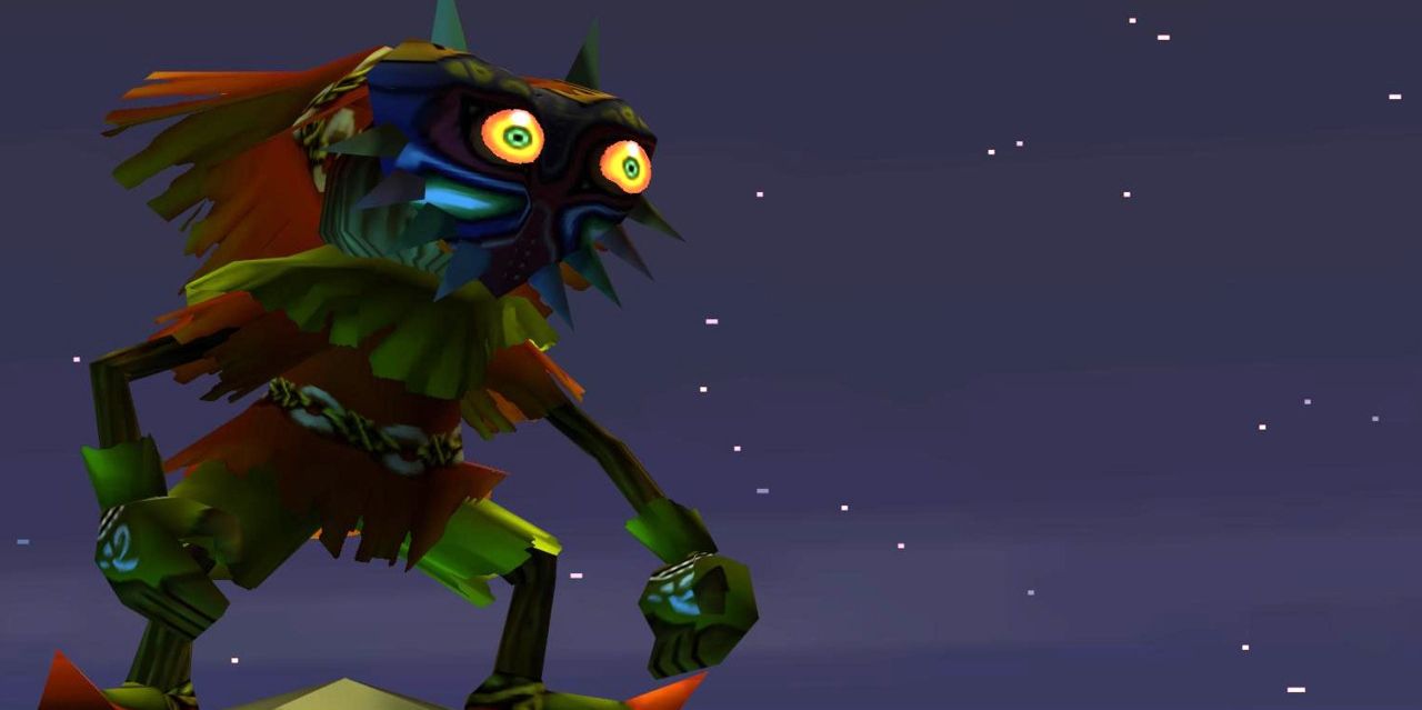 Skull Kid Porte Le Masque De Majora Et Regarde Le Ciel Dans The Legend Of Zelda: Majora'S Mask