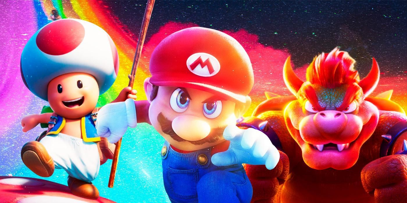 Super Mario Bros. Movie with Mario, Toad, and Bowser