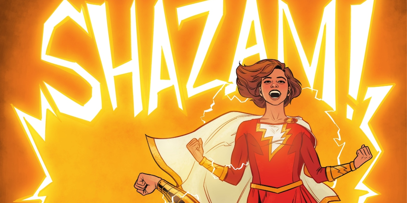 Mary Marvel grita Shazam após recuperar seus poderes