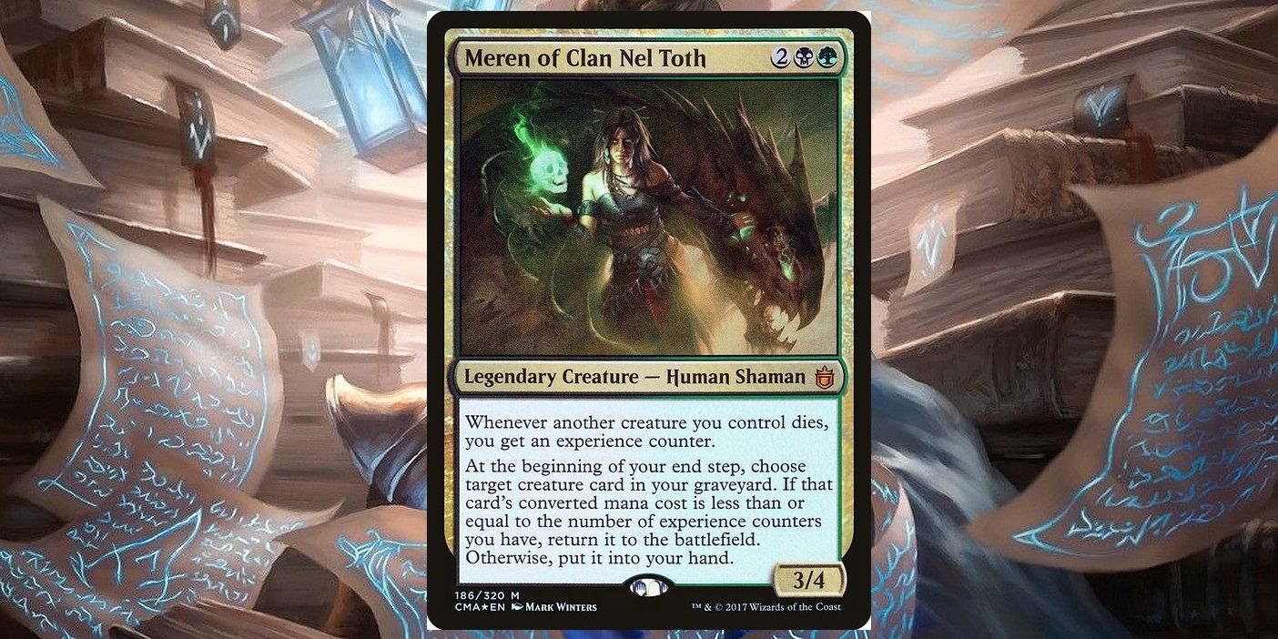 Carta lendária Meren Of Clan Nel Toth em Magic: The Gathering.