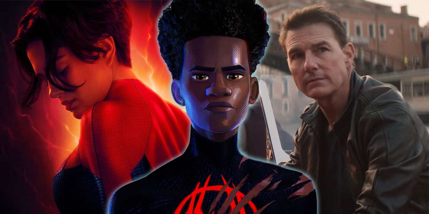 Miles from Across the Spider-Verse, Supergirl from Flash, and Ethan Hunt from Mission Impossible
