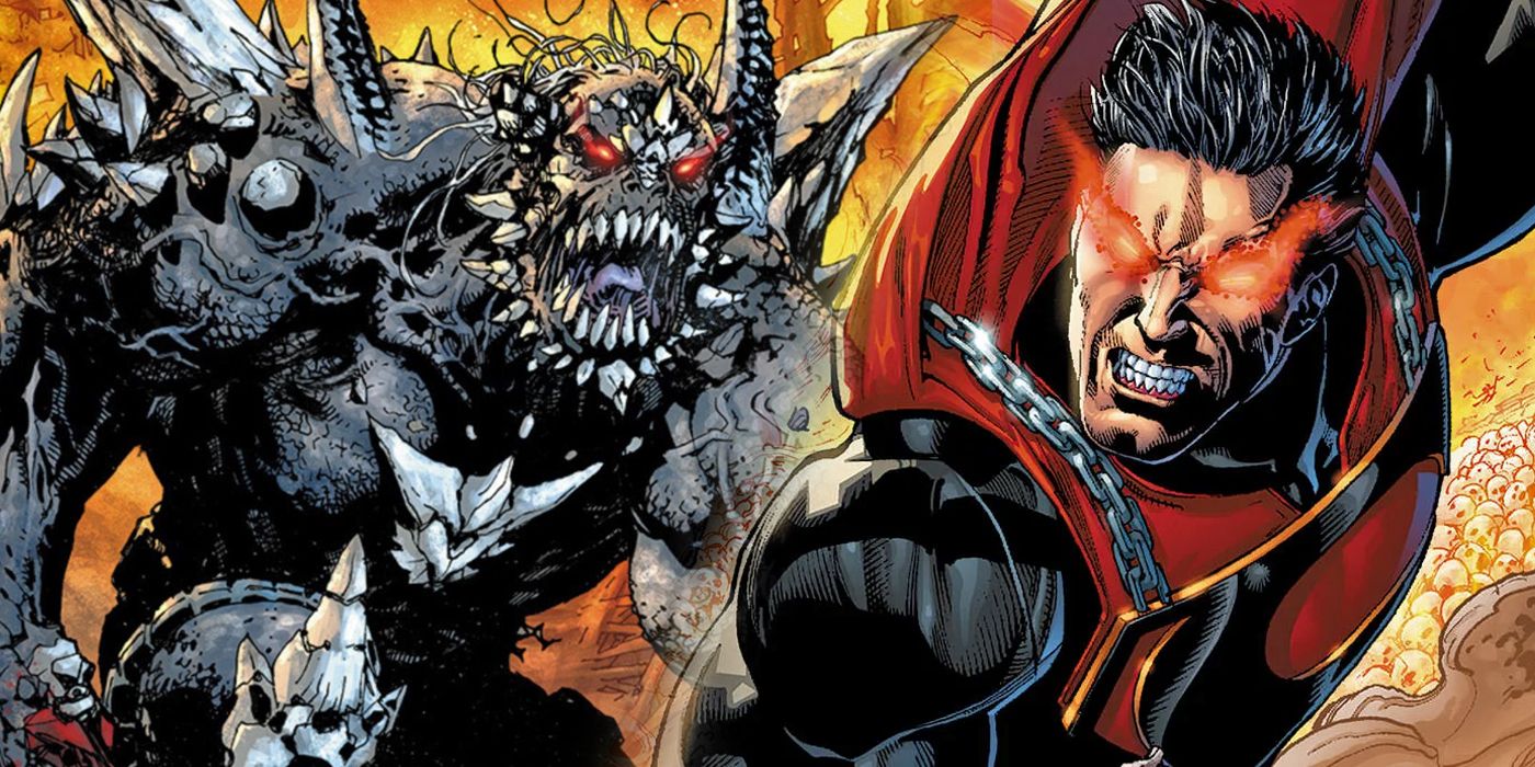 Split image of Doomsday and Brutaal from DC Comics