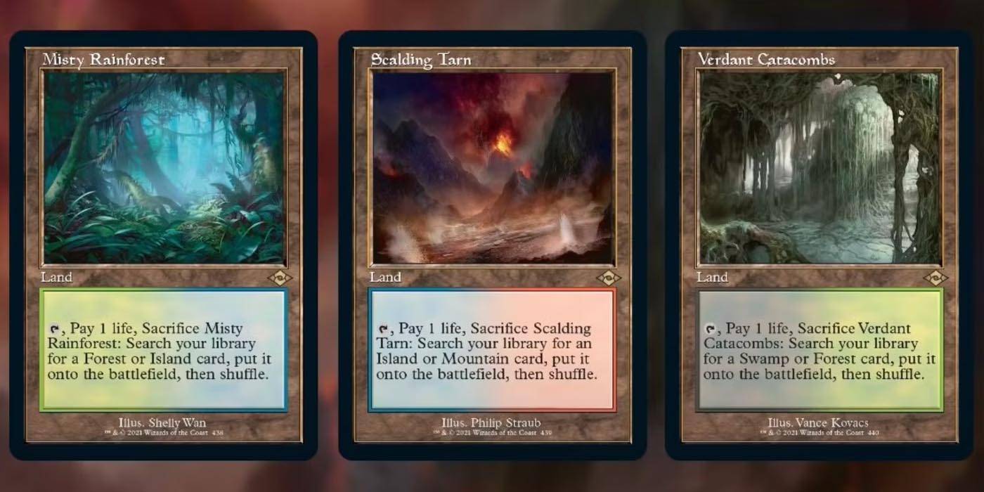 MTG Streets Of New Capenna Tri Fetch Lands – Set Of All 5 – EDH Commander NM
