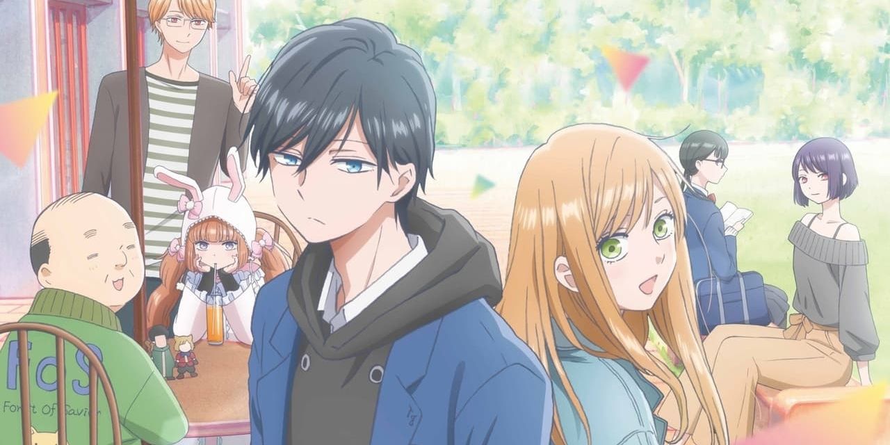 Official poster artwork featuring Yamada and Akane from My Love Story with Yamada-kun at Lv999