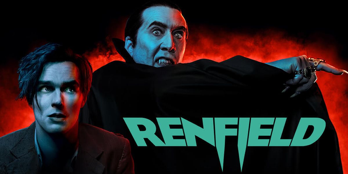 Nick Hoult and Nicolas Cage on Renfield poster