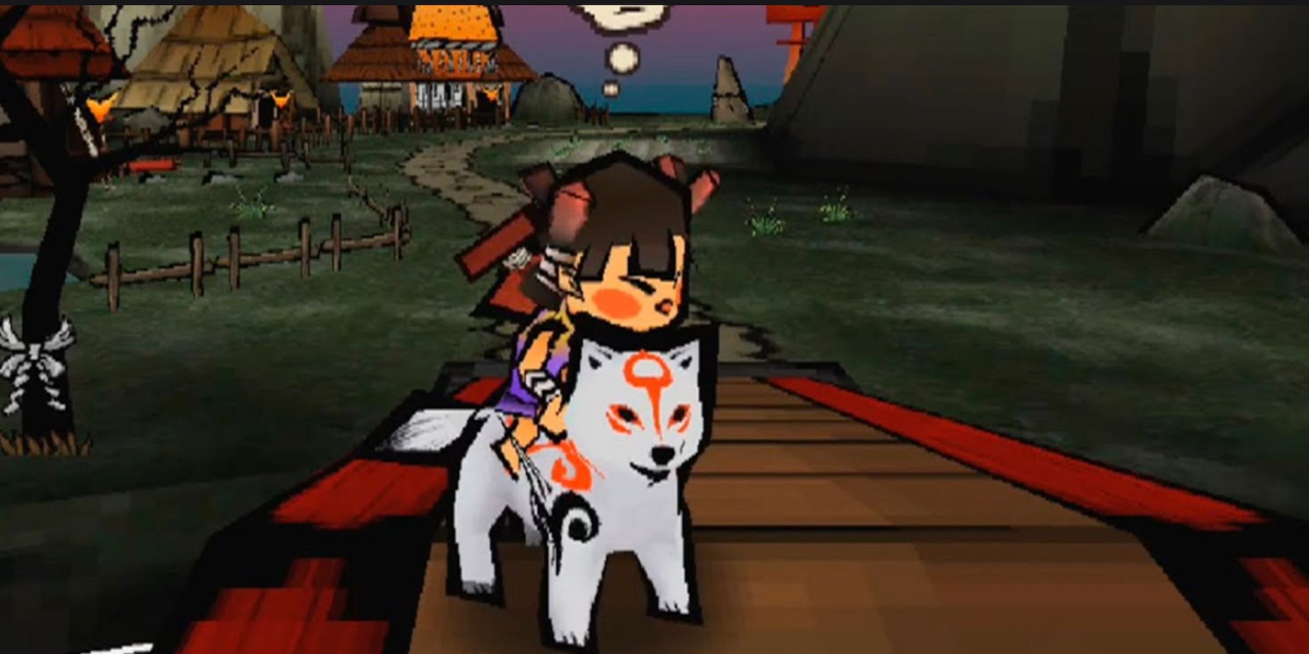 Amaterasu avança no Okamiden do Nintendo DS