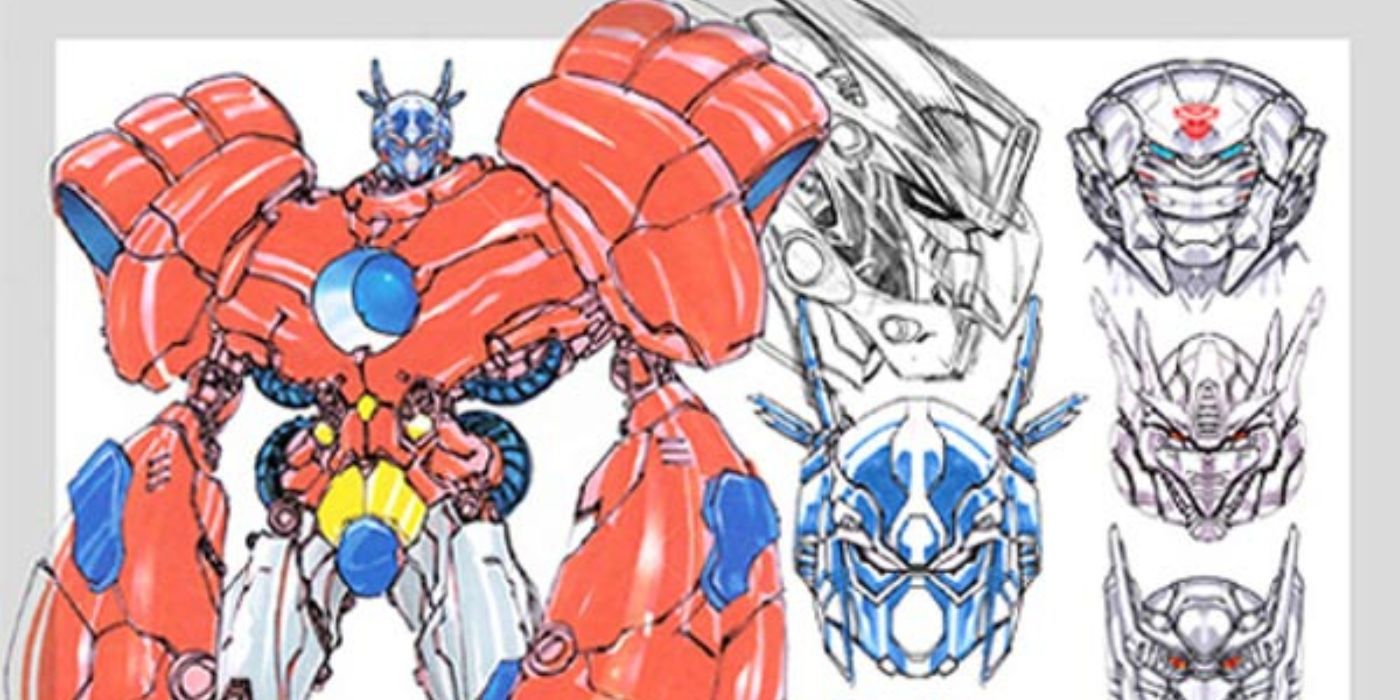 Arte conceitual de Draxhall Jump para Optimus Prime para o desfrasto Transtech.