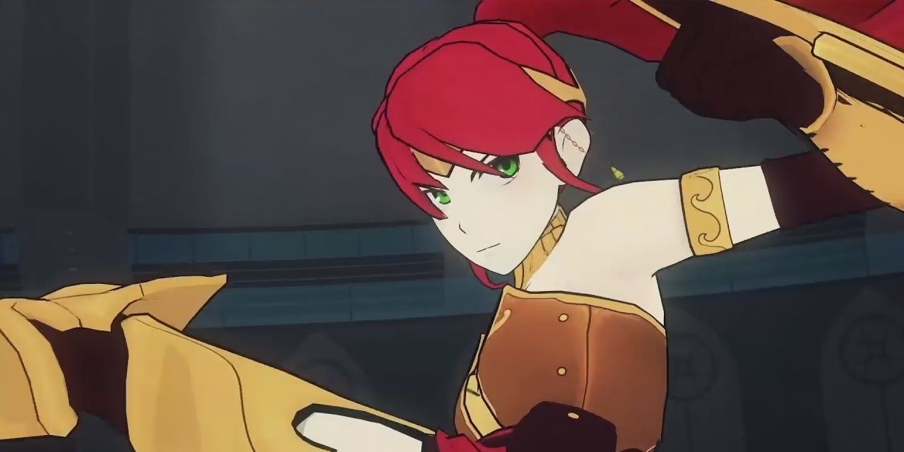 pyrrha nikos is fighting in RWBY