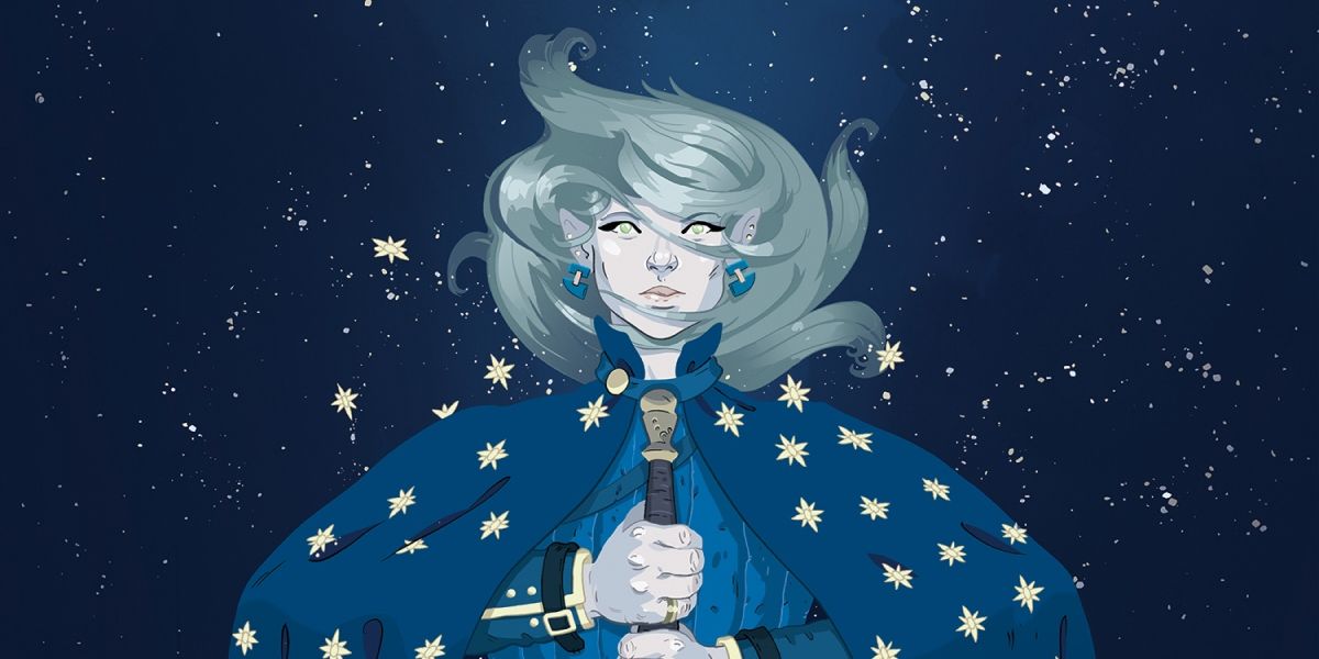 Arte de um herói de Quest TTRPG