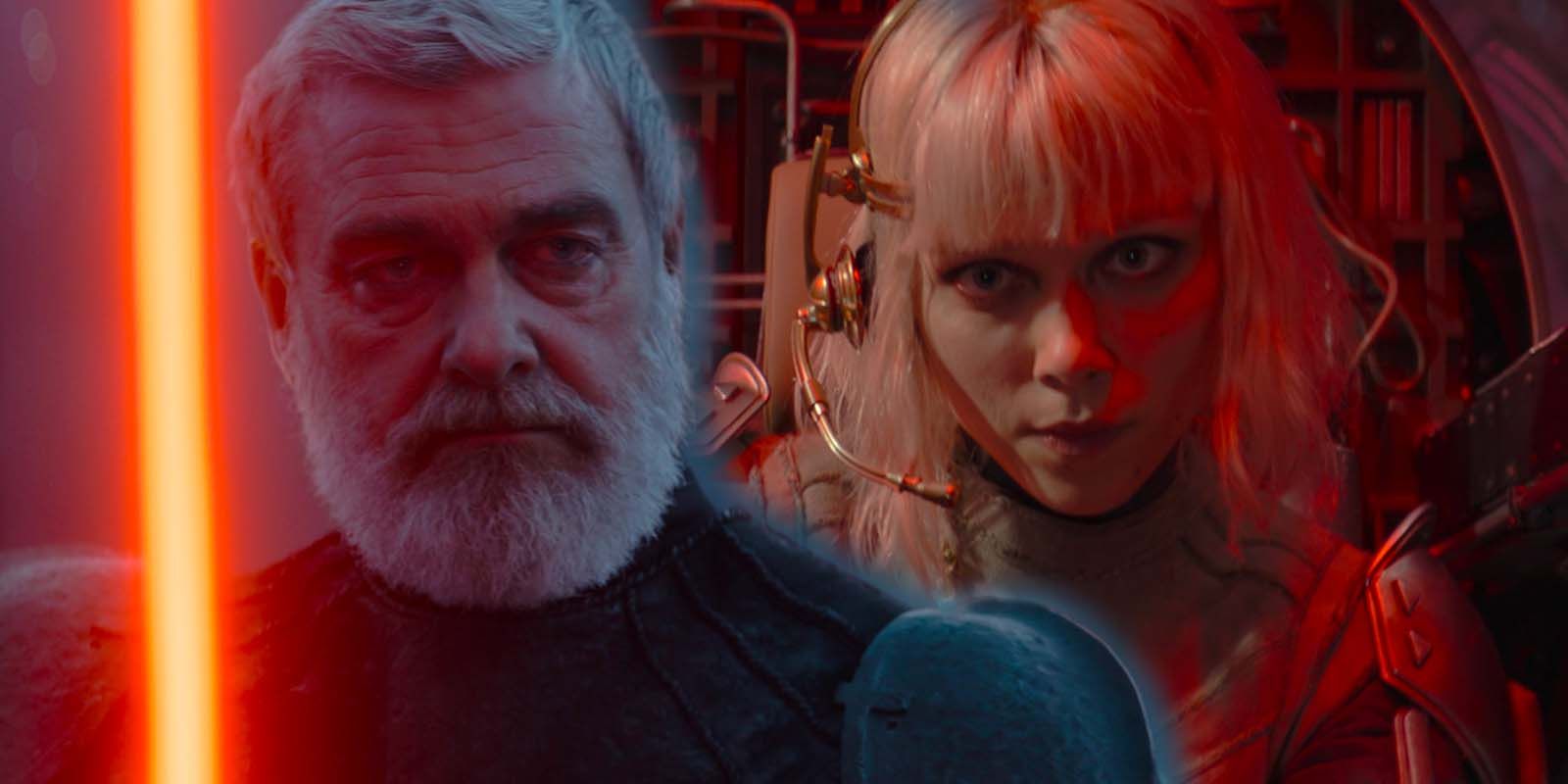 Ray Stevenson and Ivanna Sakhno as Star Wars: Ahsoka villains