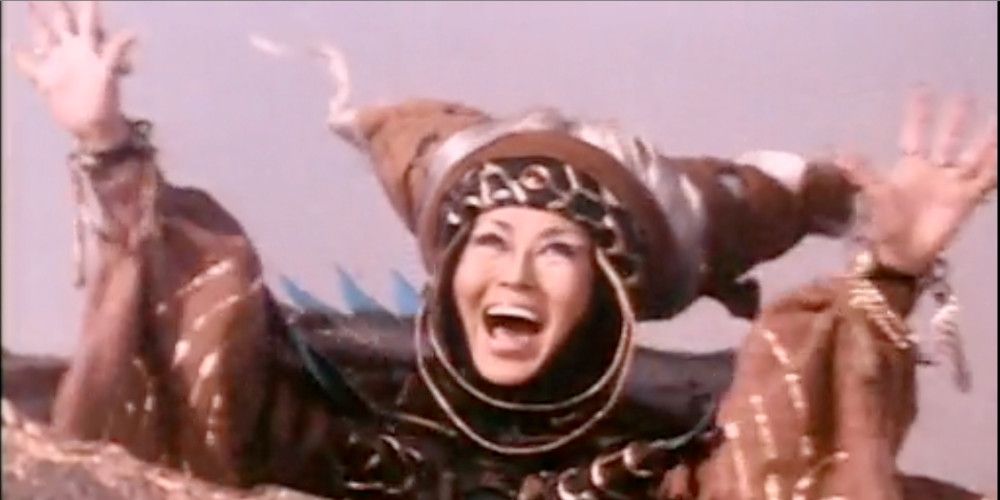 Rita Repulsa leaves prison in first scene of Day of the Dumpster in Mighty Morphin Power Rangers.