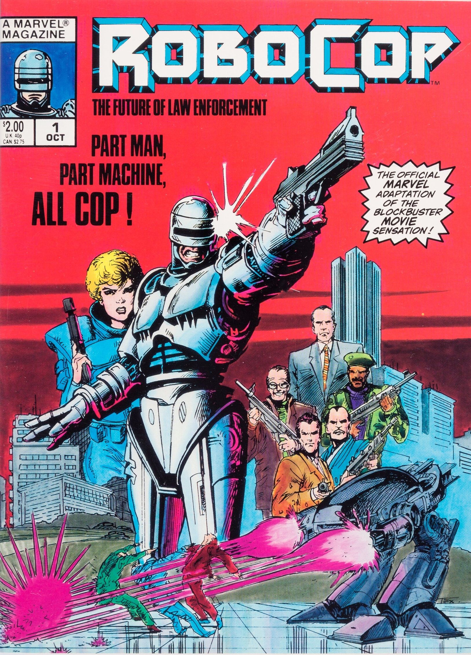 Adaptação da Marvel de Robocop como uma história em quadrinhos