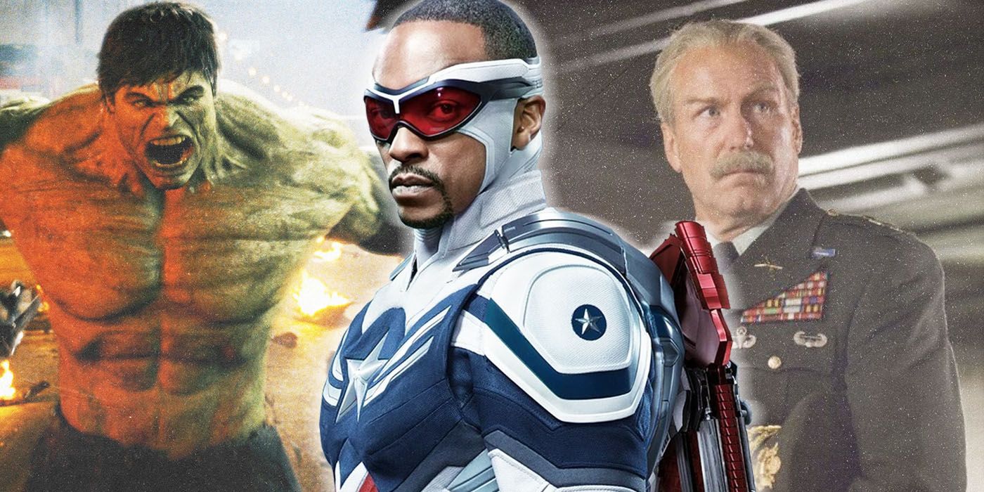Sam Wilson, The Incredible Hulk and Thunderbolt Ross side by side
