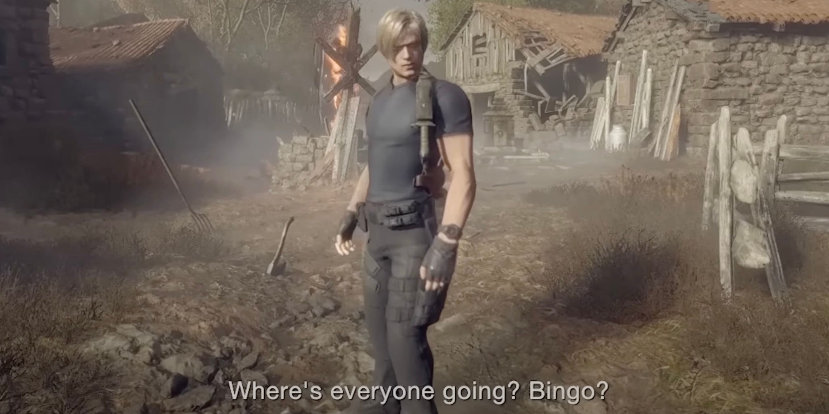 Resident Evil 4 Remake: Leon says 