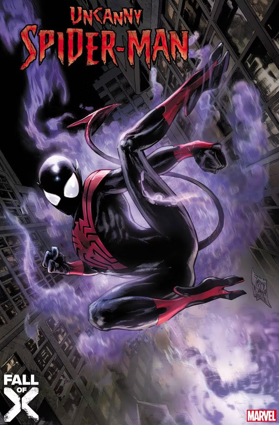 O artista Lee Garbett mostra o traje completo de Aranha do Noturno para o Uncanny Spider-Man da Marvel.