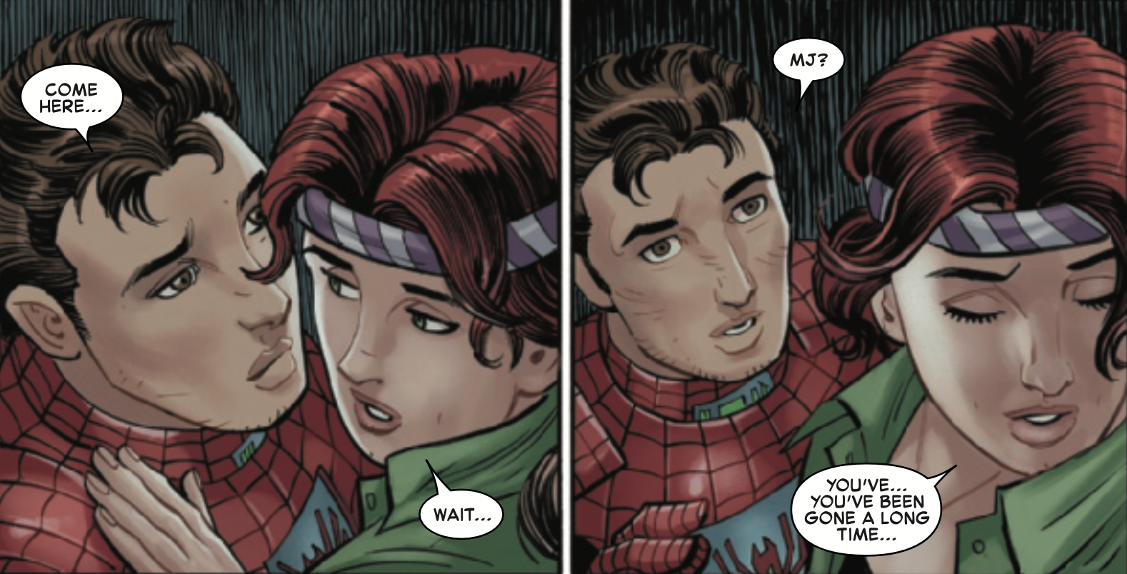 Marvel's Amazing Spider-Man #24 finalmente revela por que MJ trocou Peter Parker por um homem chamado Paul.