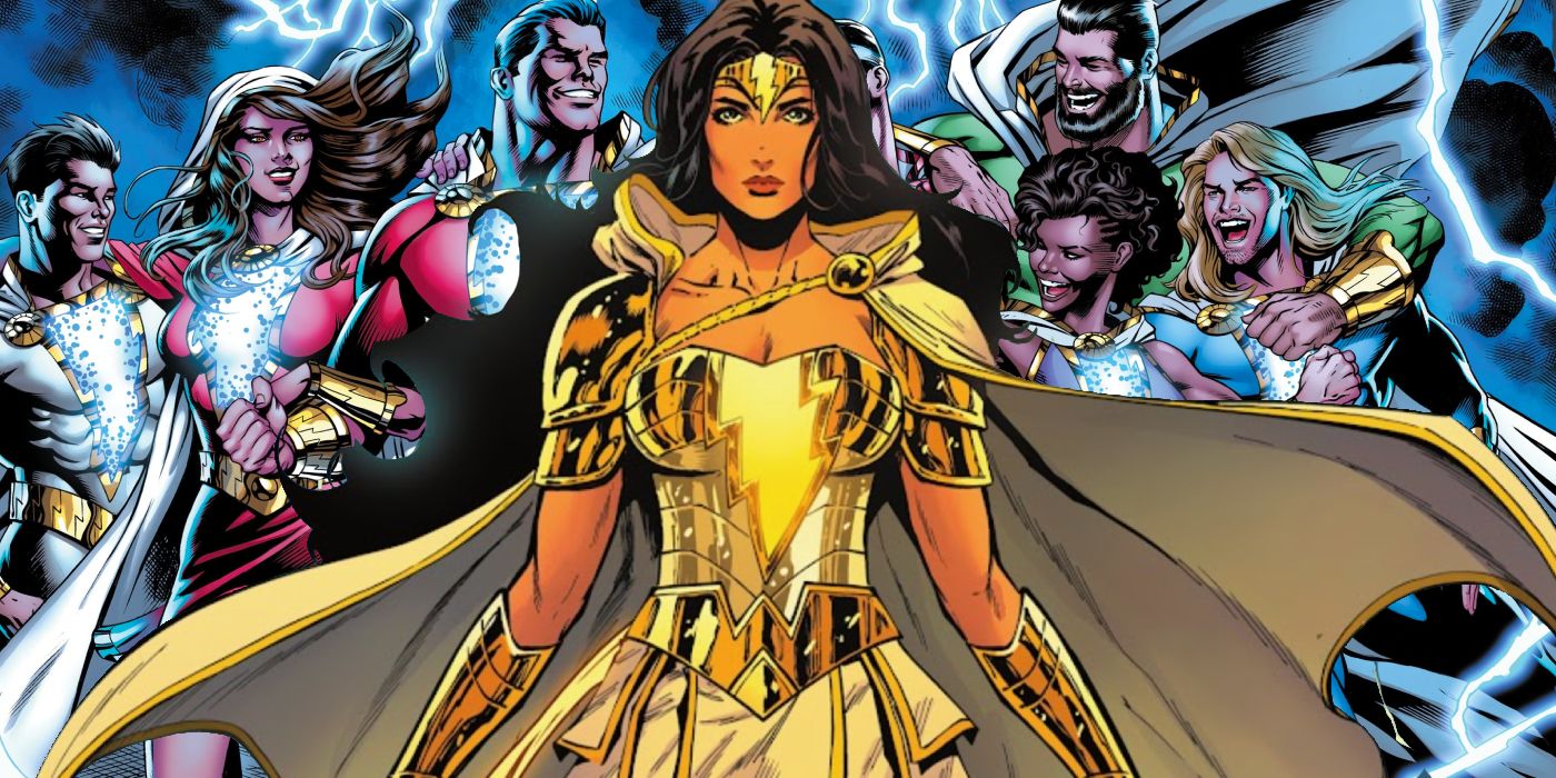 Wonder Woman joins the Shazam family after getting a new costume and powers from Mary Marvel.