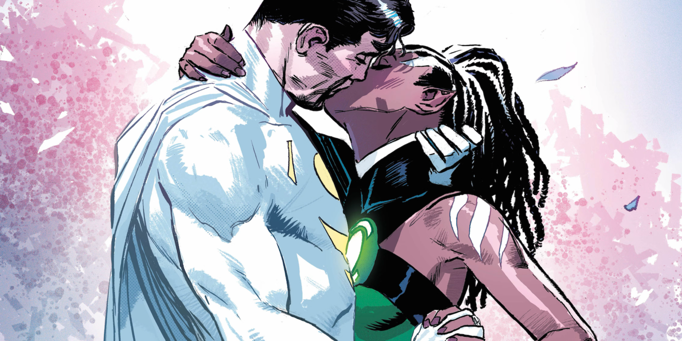 Superman: Lost cover art by Lee Weeks teases an affair between Clark Kent and a Green Lantern.