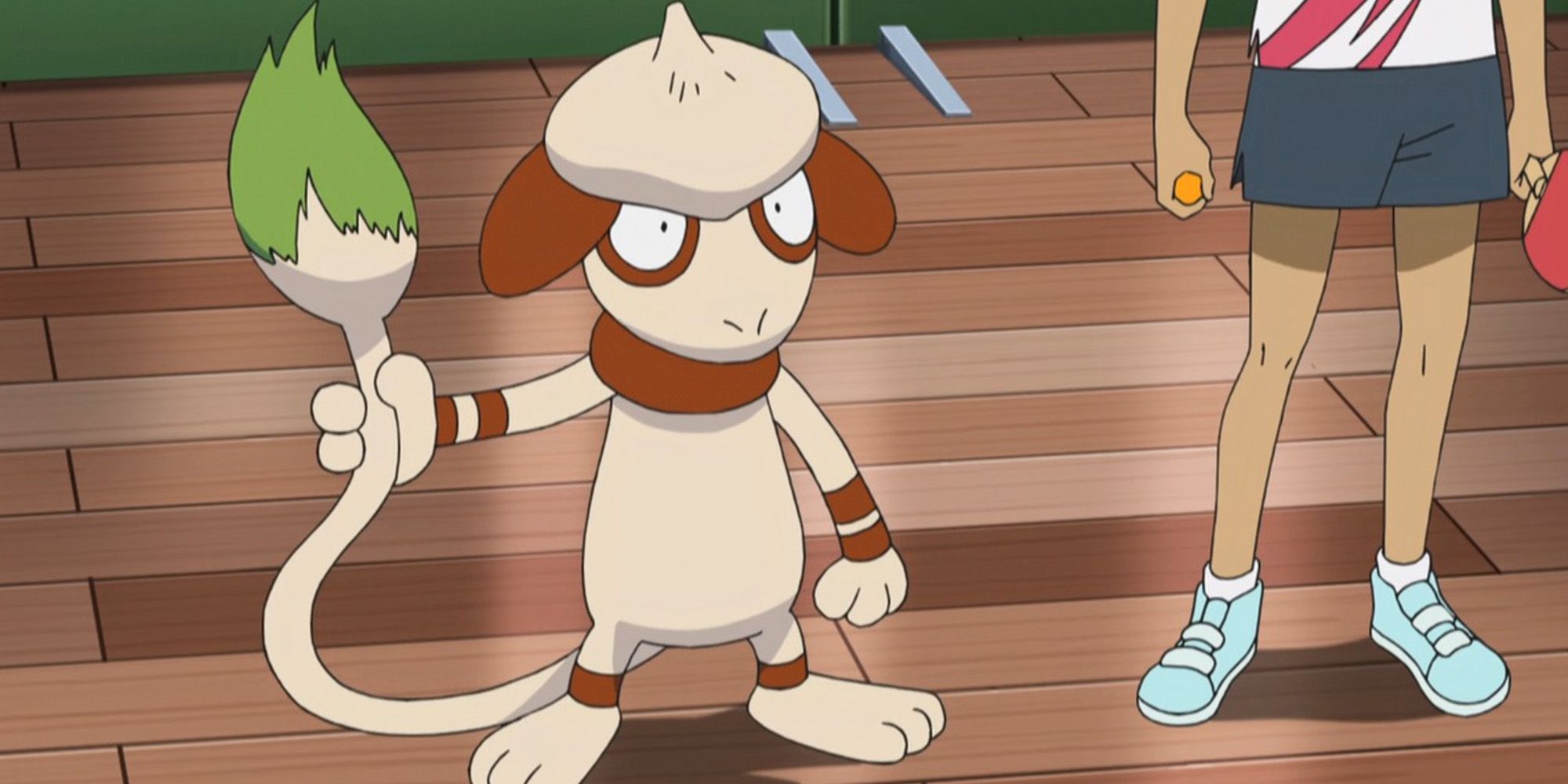 Smeargle mantém sua cauda de pincel em espera