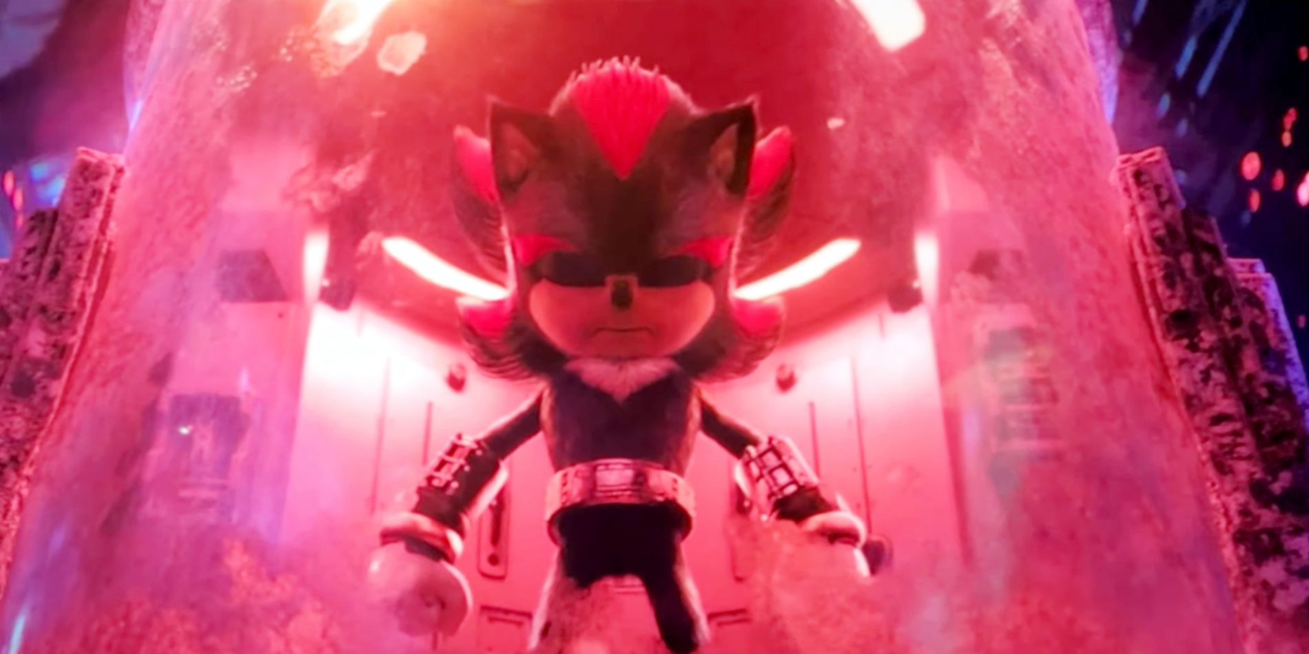 Shadow the Hedgehog awakens in a post-credit scene from Sonic the Hedgehog 2