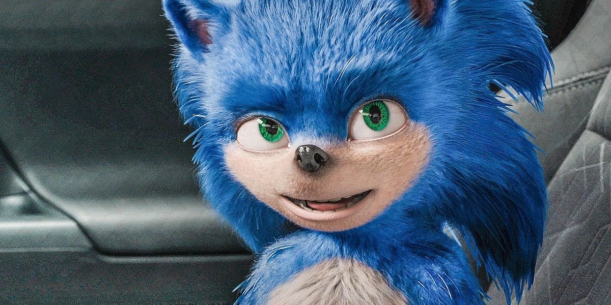 Design original para Sonic no filme Sonic the Hedgehog