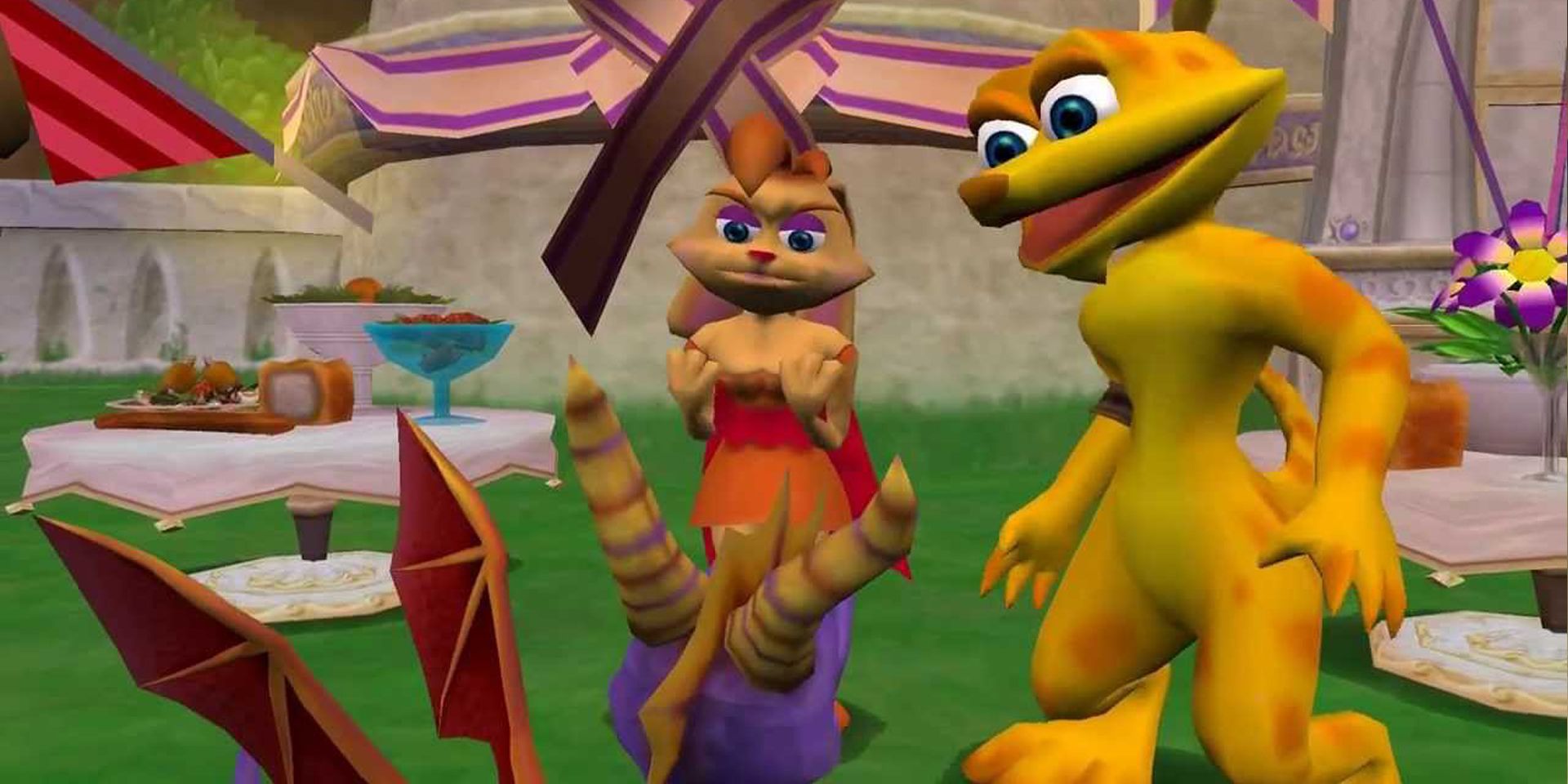 Hunter e Bianca interrogam Spyro.