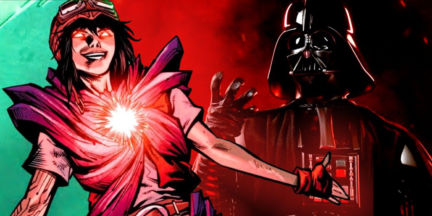 Star Wars' Spark Eternal in front of Darth Vader