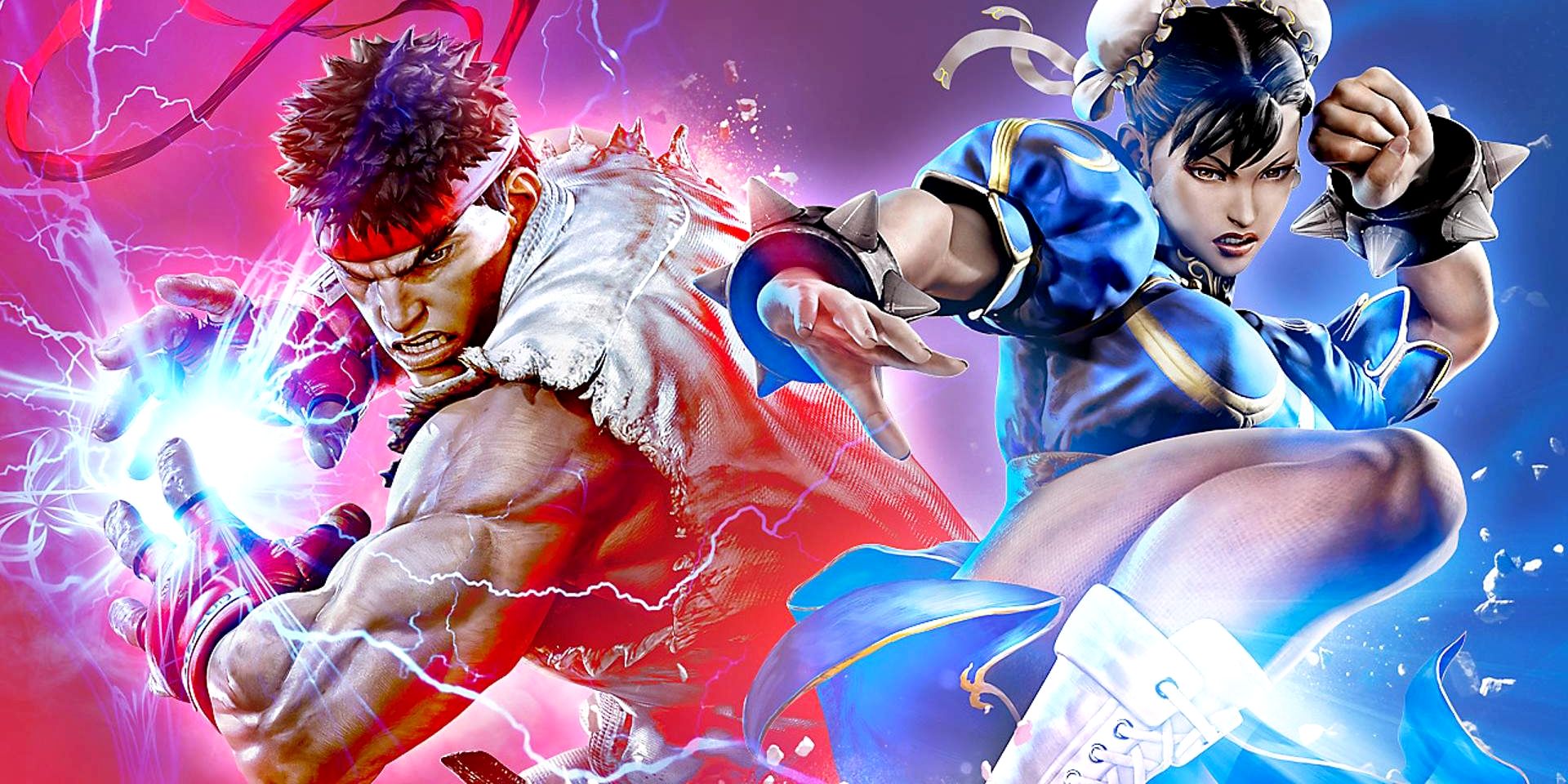 Chun-Li and Ryu posing in Street Fighter 5 Champion Edition keyart