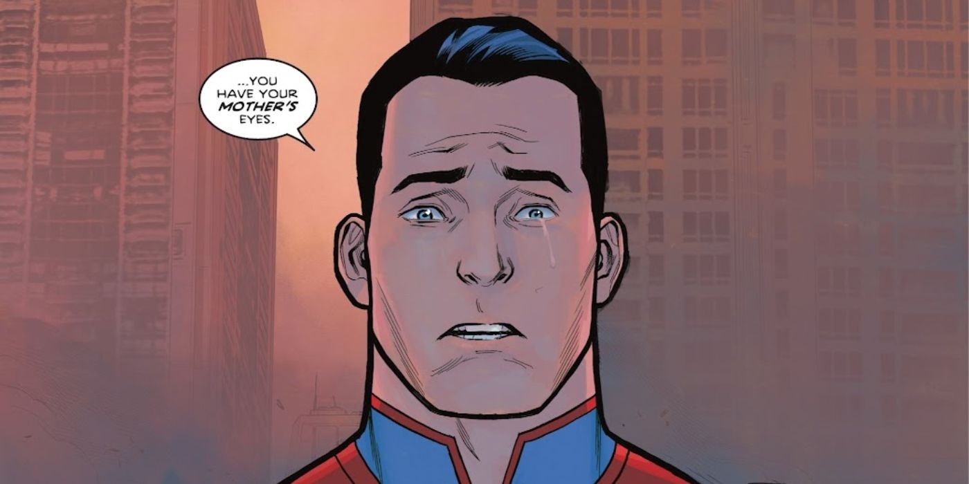 Superman de Injustice chora ao ver Jon Kent