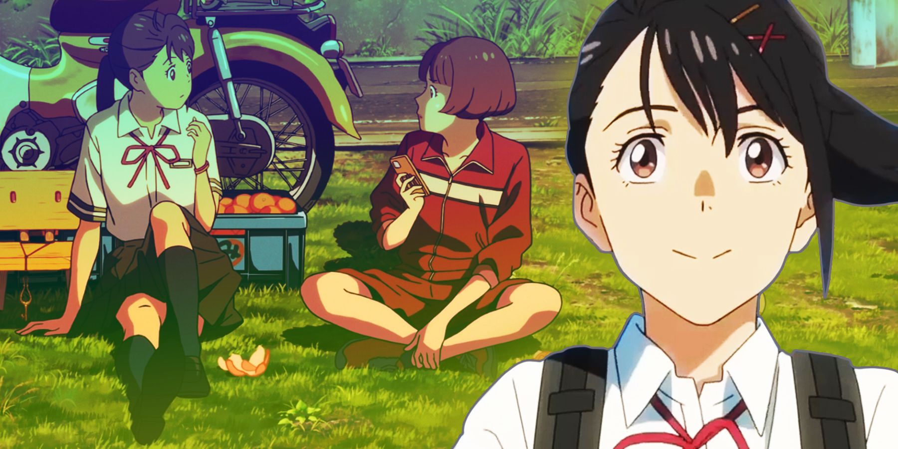 Suzume and Chika from Makoto Shinkai's newest film 
