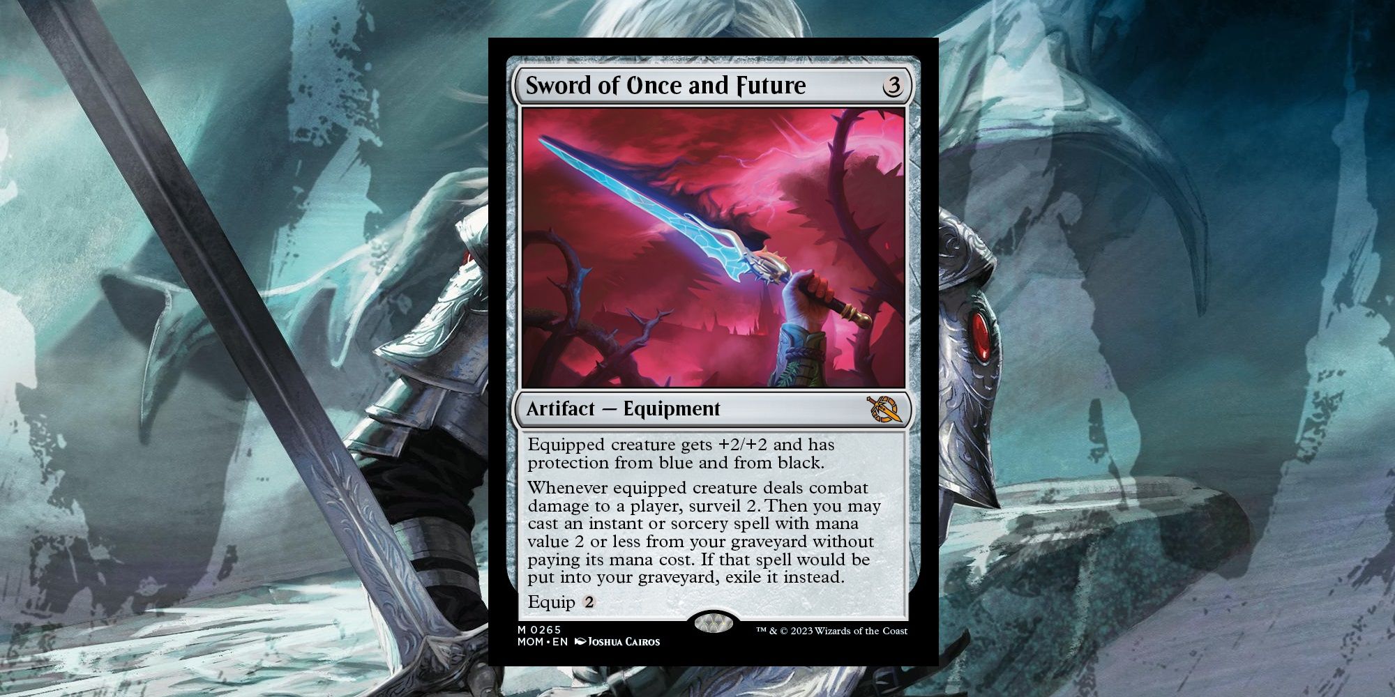 Cartão Sword Of Once And Future em MTG: March of the Machine.