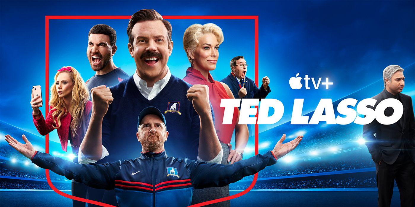 A major Ted Lasso art poster on Apple TV+