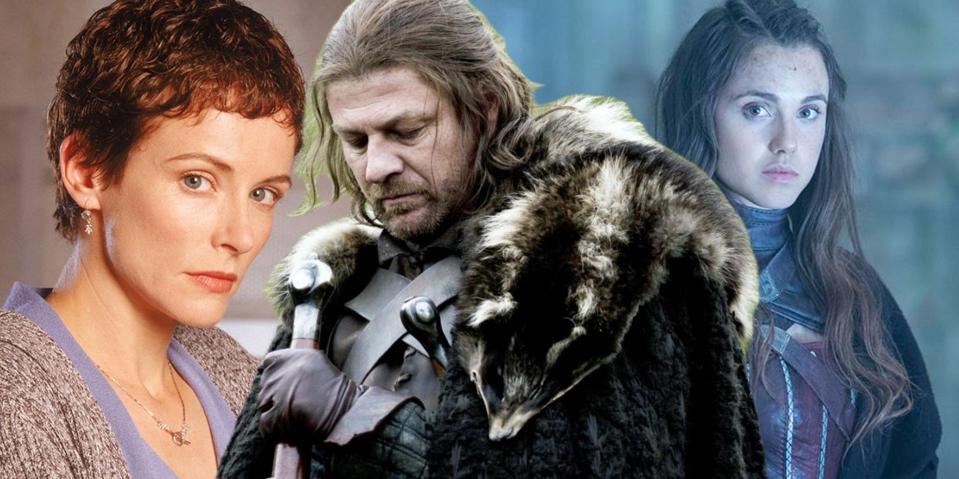 Collage of Teri Bauer (24), Ned Stark (Game of Thrones), and Amberle (The Shannara Chronicles).