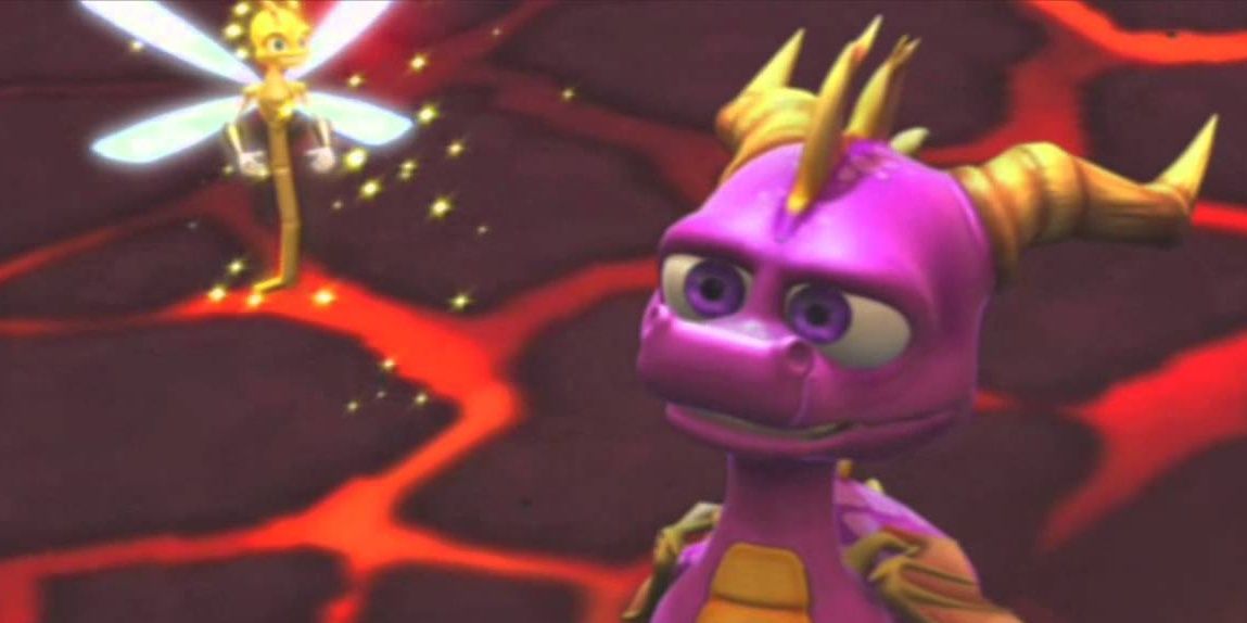 Spyro encontra Sparx em The Legend Of Spyro: A New Beginning