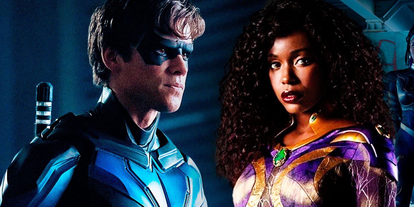 Titans Nightwing and Starfire