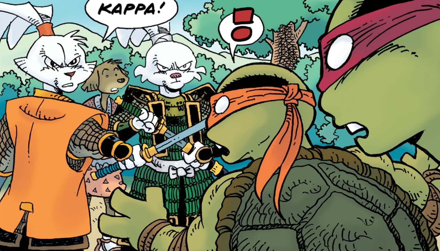 os aliados de usagi pensam que as tartarugas são kappas tmnt usagi yojimbo onde quando