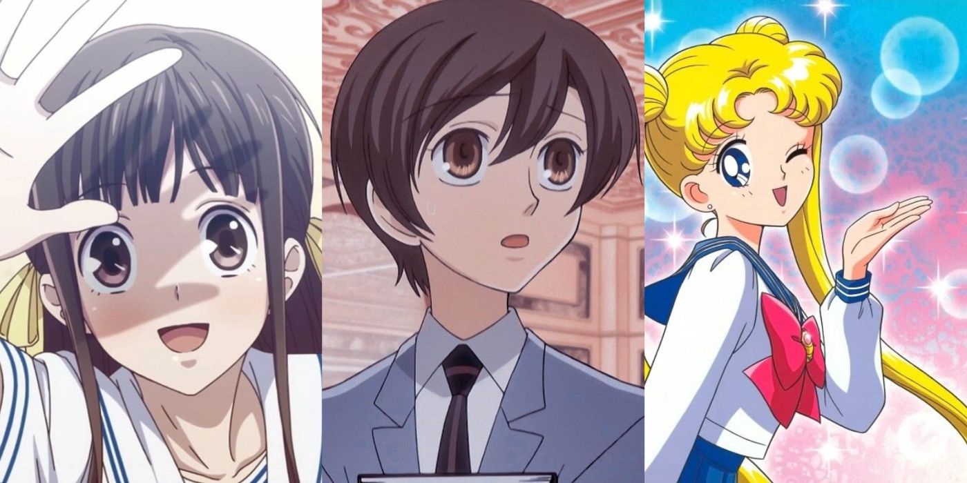 Tohru from Fruits Basket, Haruhi from Ouran High School Host Club, and Usagi from Sailor Moon