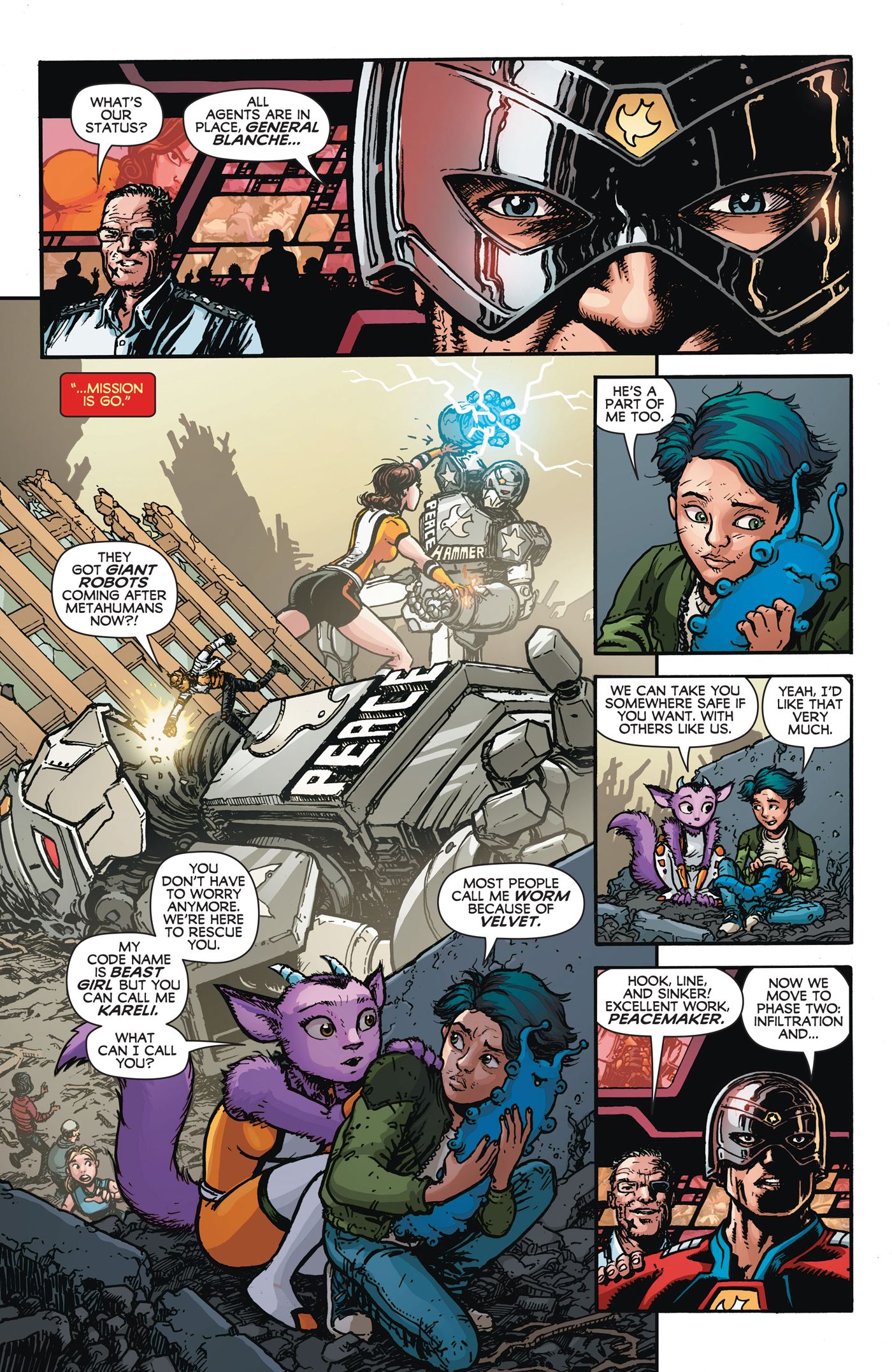 A look at Unstoppable Doom Patrol #2 (2023) from DC Comics.